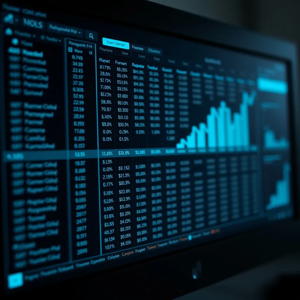 A high-contrast close-up of a modern dark computer screen sh